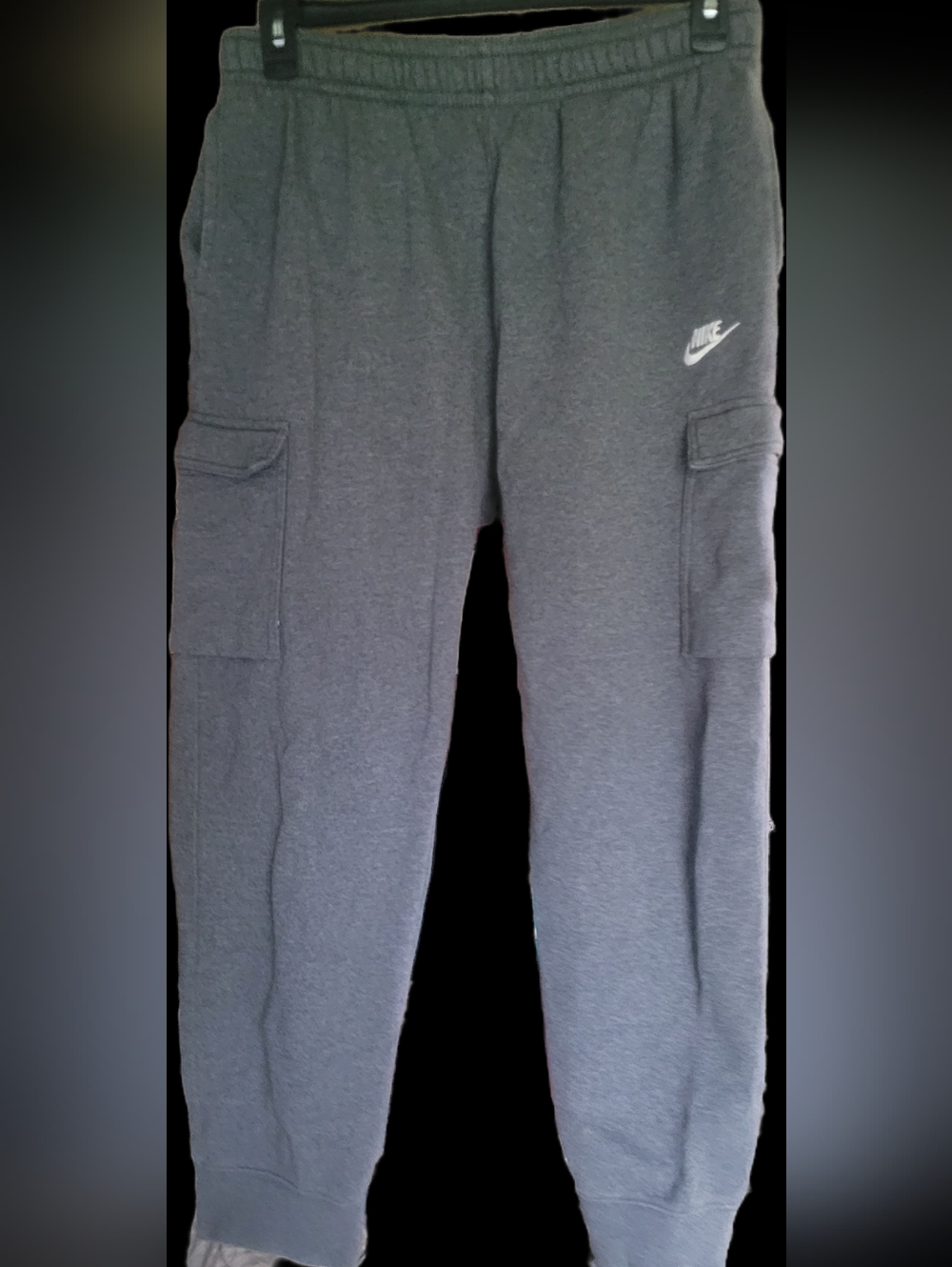 Mens Nike Charcoal Gray Cargo Sweatpants Size Large